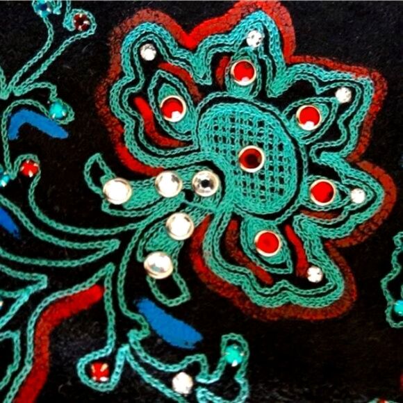 Jessie USA Rheinstones Fringed Suede Mini … - Picture 6 of 8